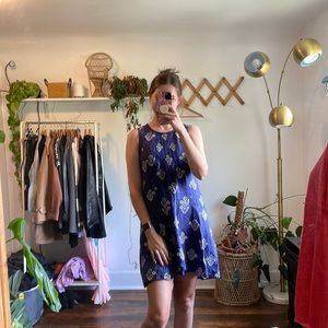 Madewell Silk Floral Sleeveless Shift Dress